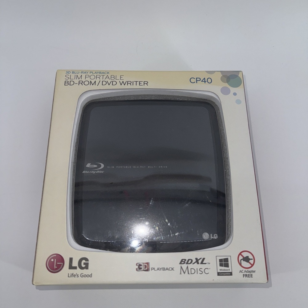 LG 3D Blu-Ray playback Slim Portable Multi Drive‎ CP40 BD-Rom DVD rewriter
